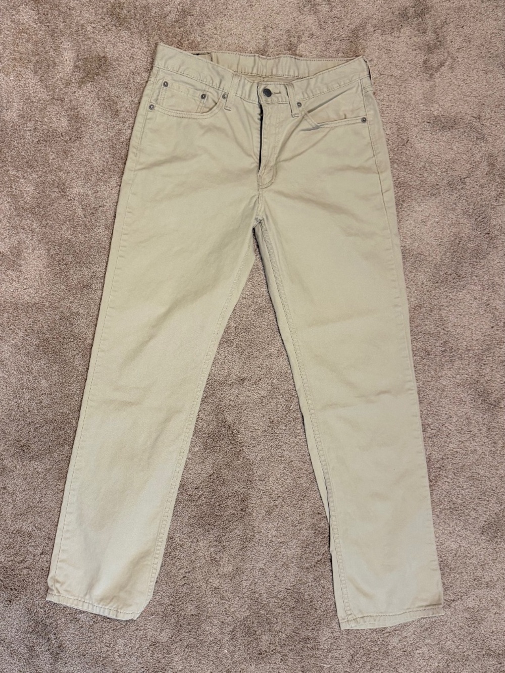 Levi Strauss 514 Straight Fit pants in a beige